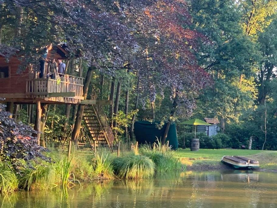 Unieke Chalet Aan Het Water Lille Kültér fotó